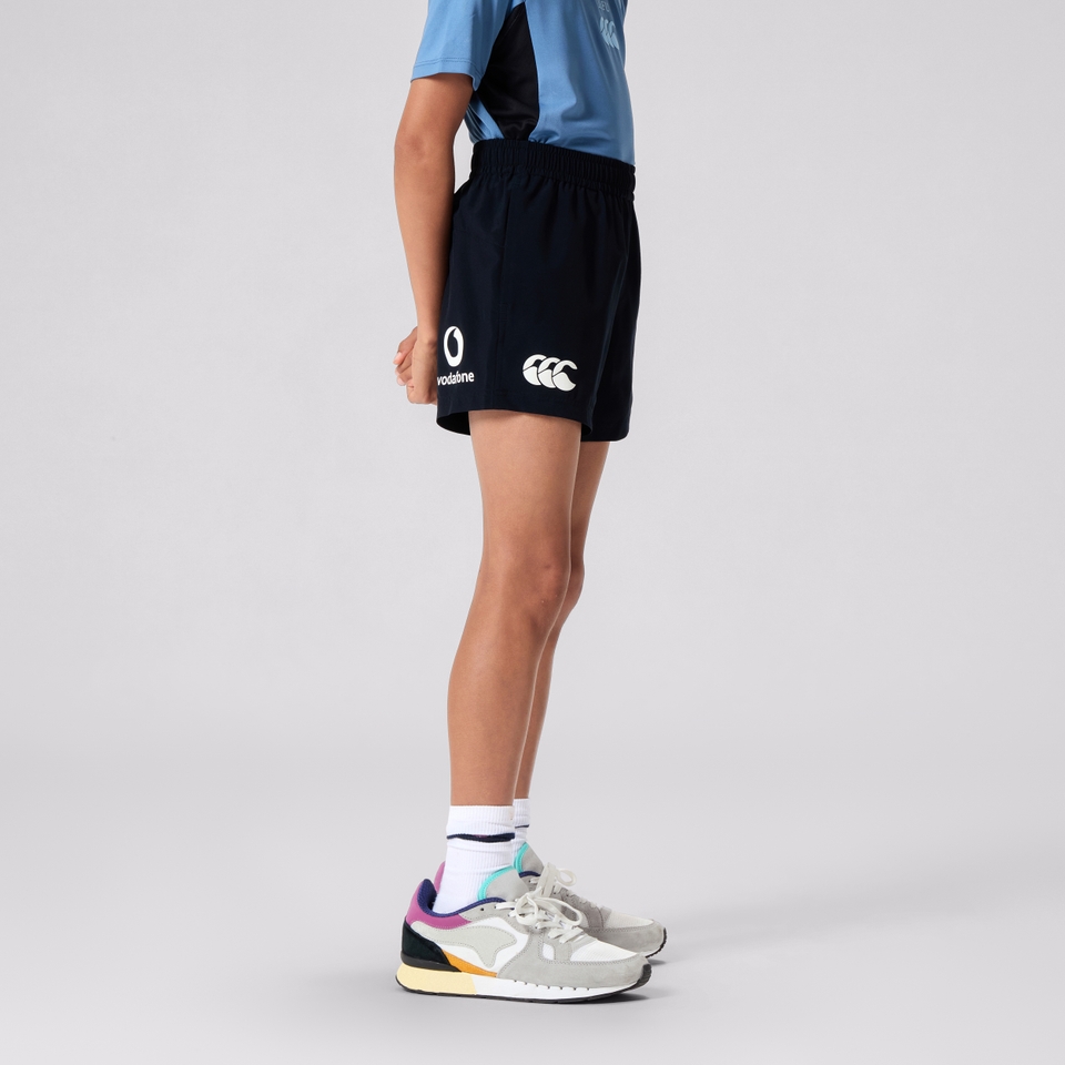 JUNIOR UNISEX IRELAND VAPODRI WOVEN GYM SHORTS BLACK