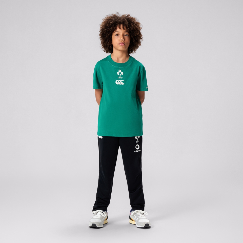 JUNIOR UNISEX IRELAND COTTON T-SHIRT GREEN/WHITE