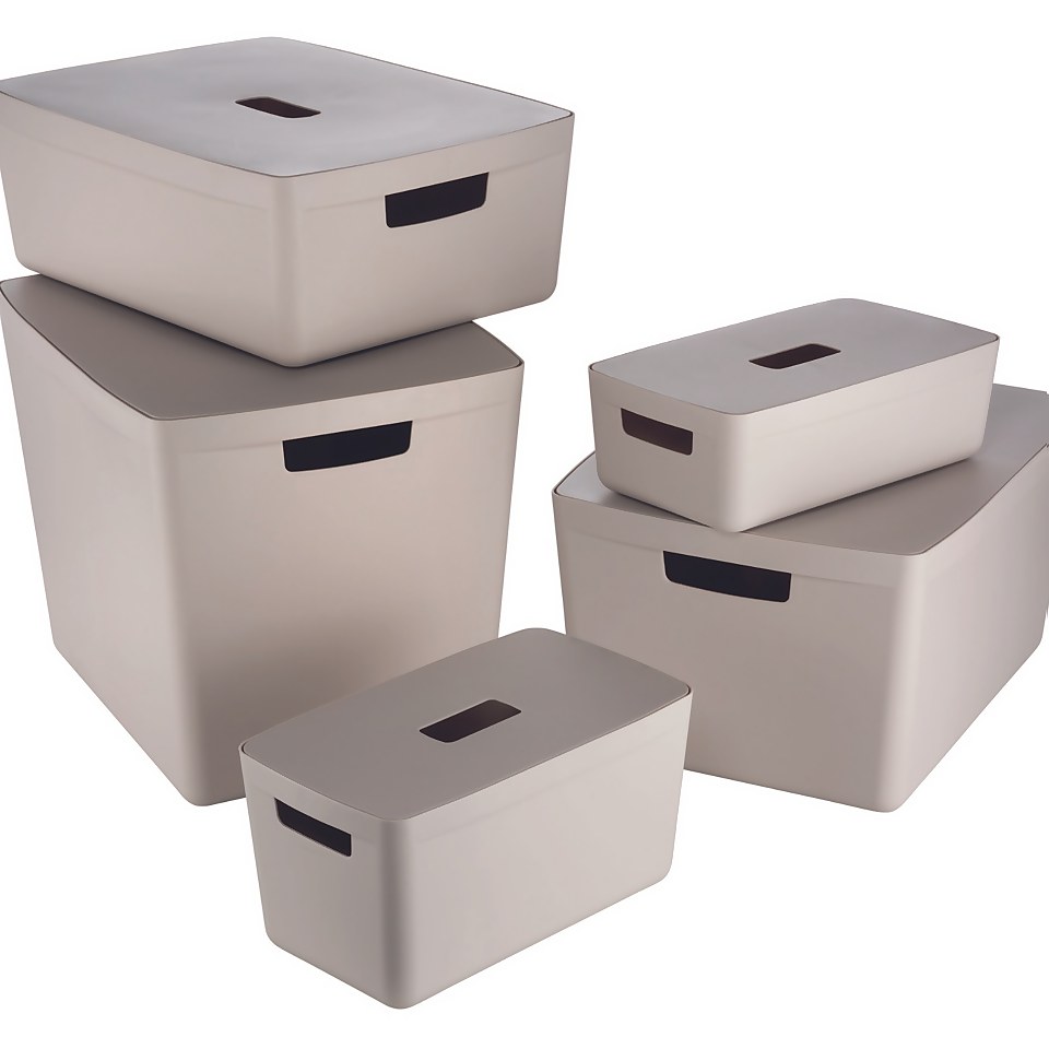 Inabox Home Storage Box & Lid - 8L - Natural