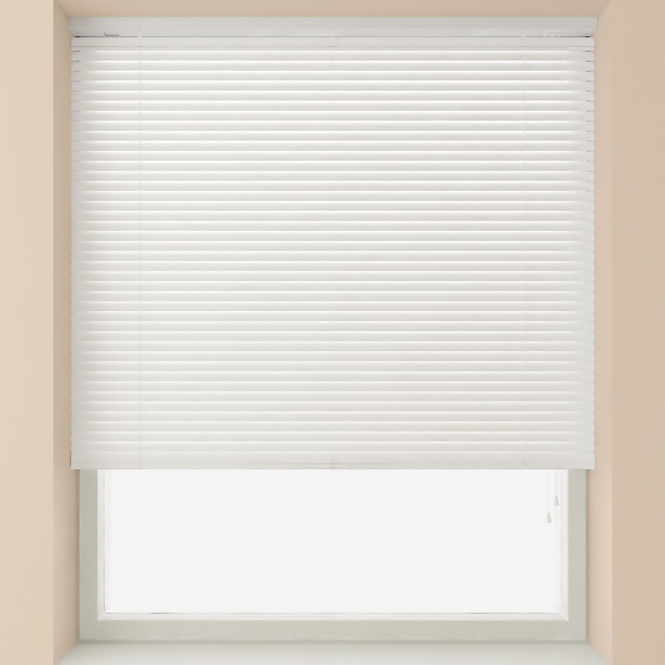 White 25mm PVC Blind 180x152cm Homebase
