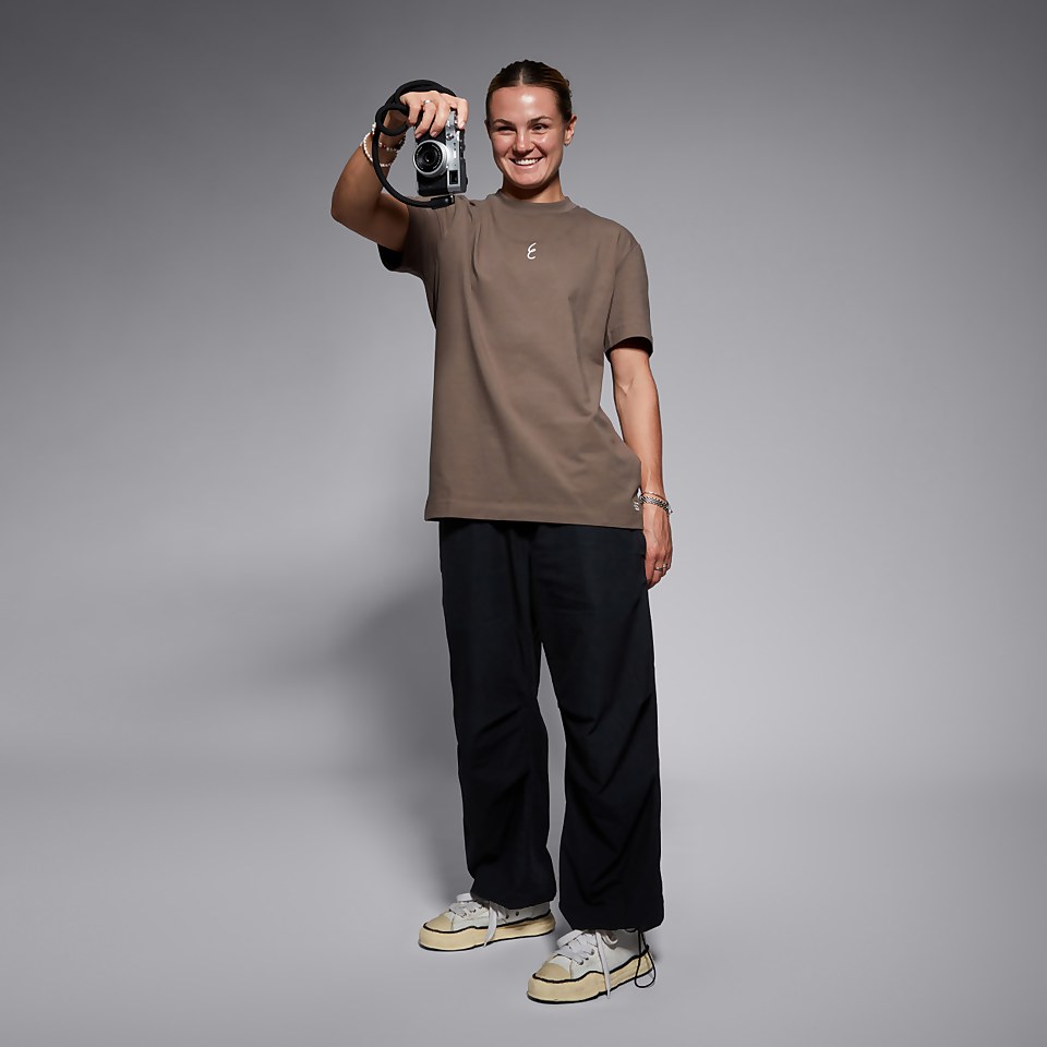 WOMENS ELLIE X CCC TEE BROWN