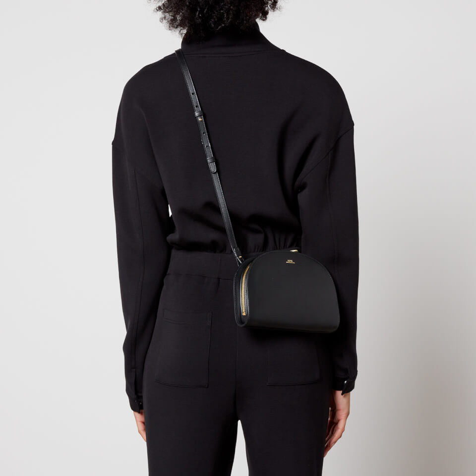 A.P.C. Clutch Demi-Lune Leather Bag