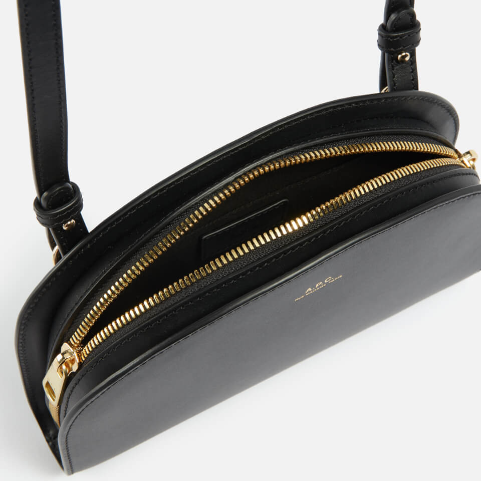 A.P.C. Clutch Demi-Lune Leather Bag