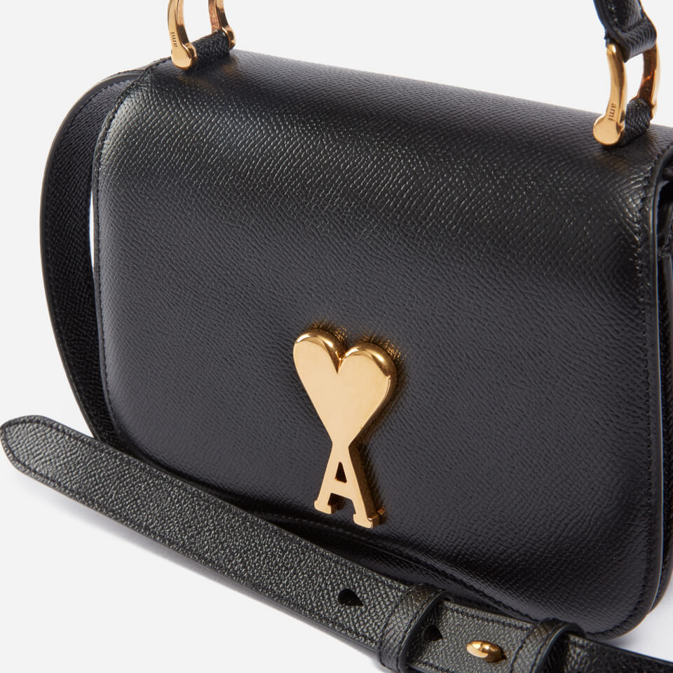 ★【AMI PARIS】 Heart Logo Round Cross Bag★ー ミニ バッグ★ AMI PARIS Round Paris Paris Bag | AMI Paris Handbag