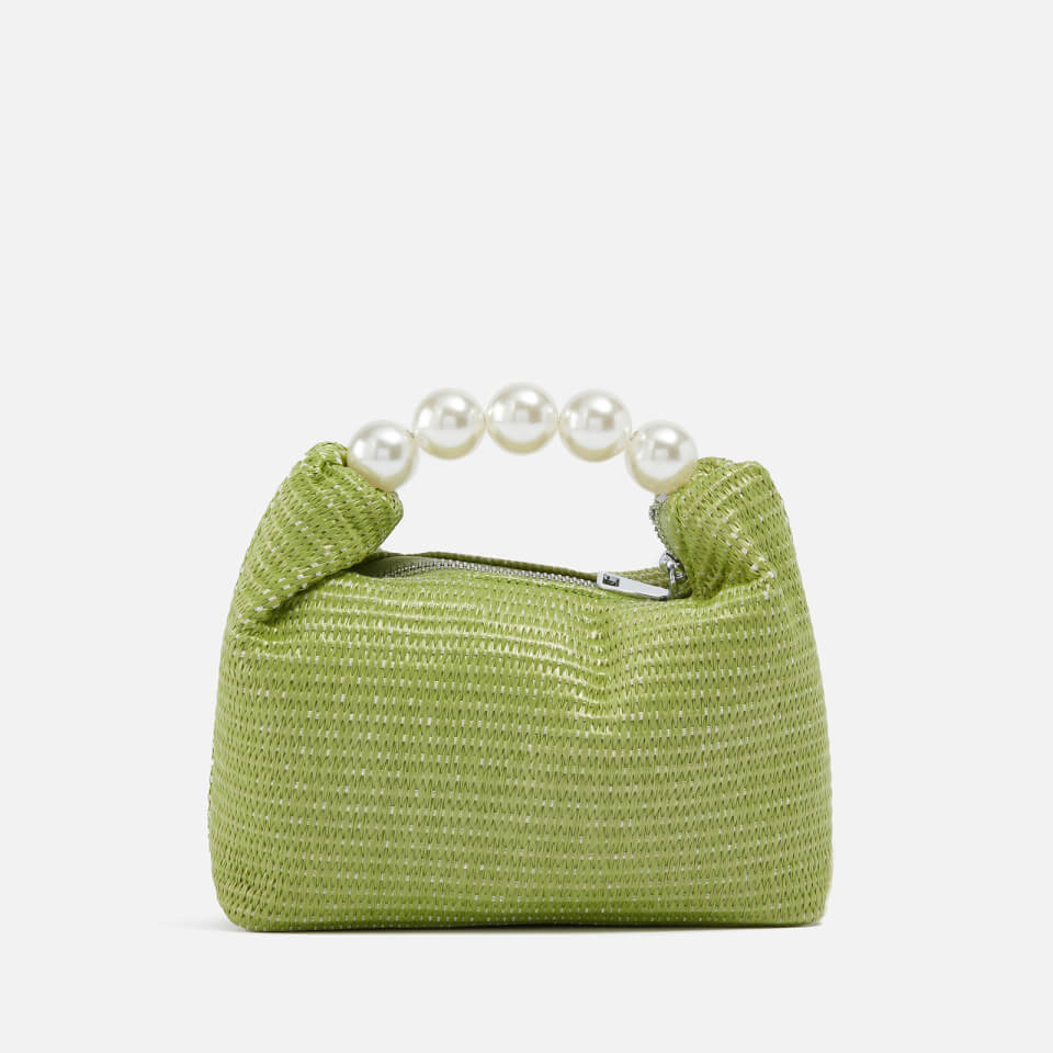 Sister Jane Lagoon Pearl Small Woven Tote Bag