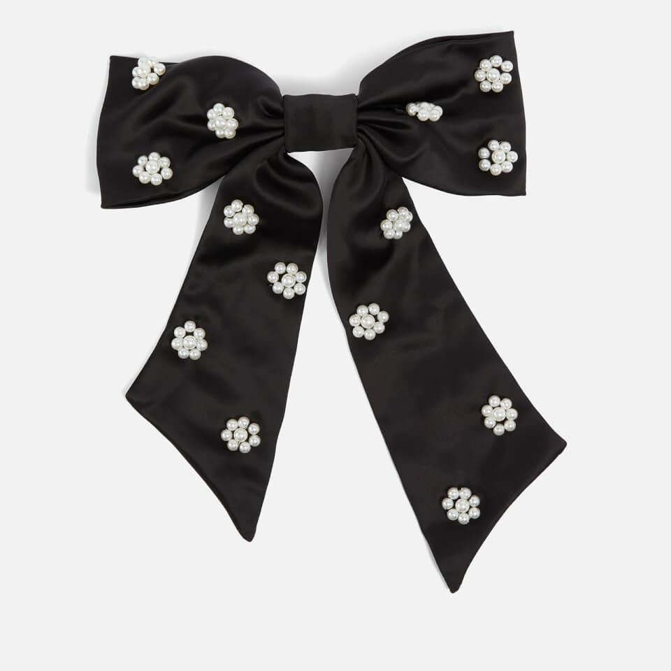 Sister Jane Oyster Jewel Satin Bow Hair Clip