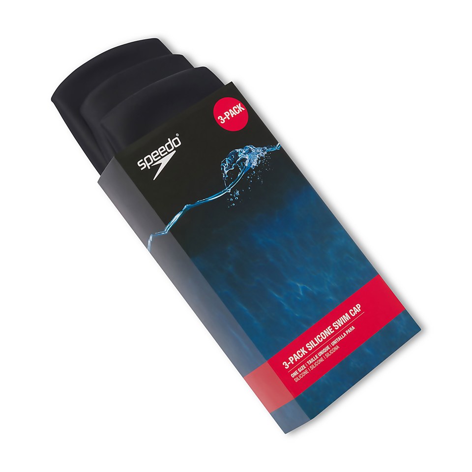 3 Pack Solid Silicone Cap Black