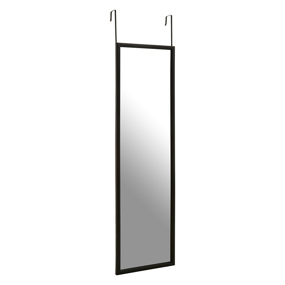 Over Door Hanging Mirror - Grey - 33.5x124cm