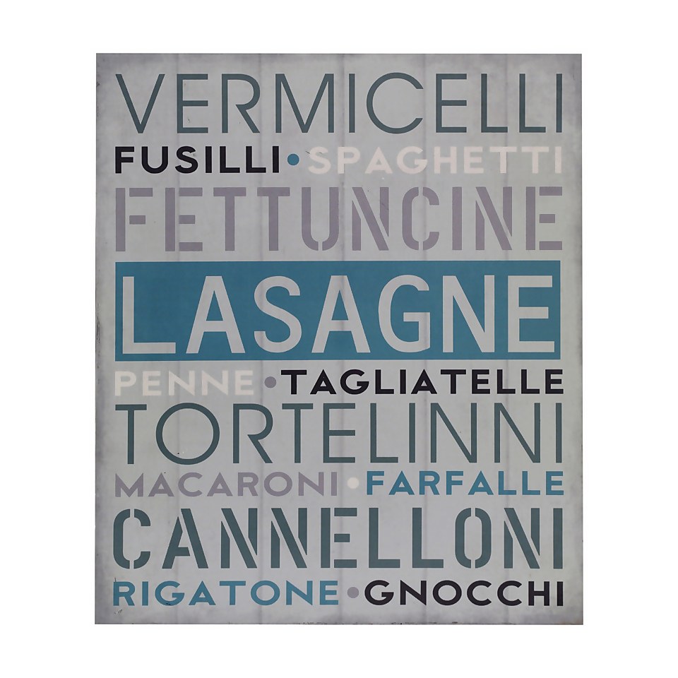 Lasagne Wall Plaque - 25x30cm