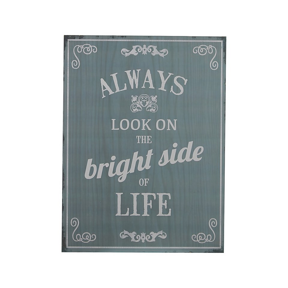 Bright Side Wall Plaque - 30x40cm