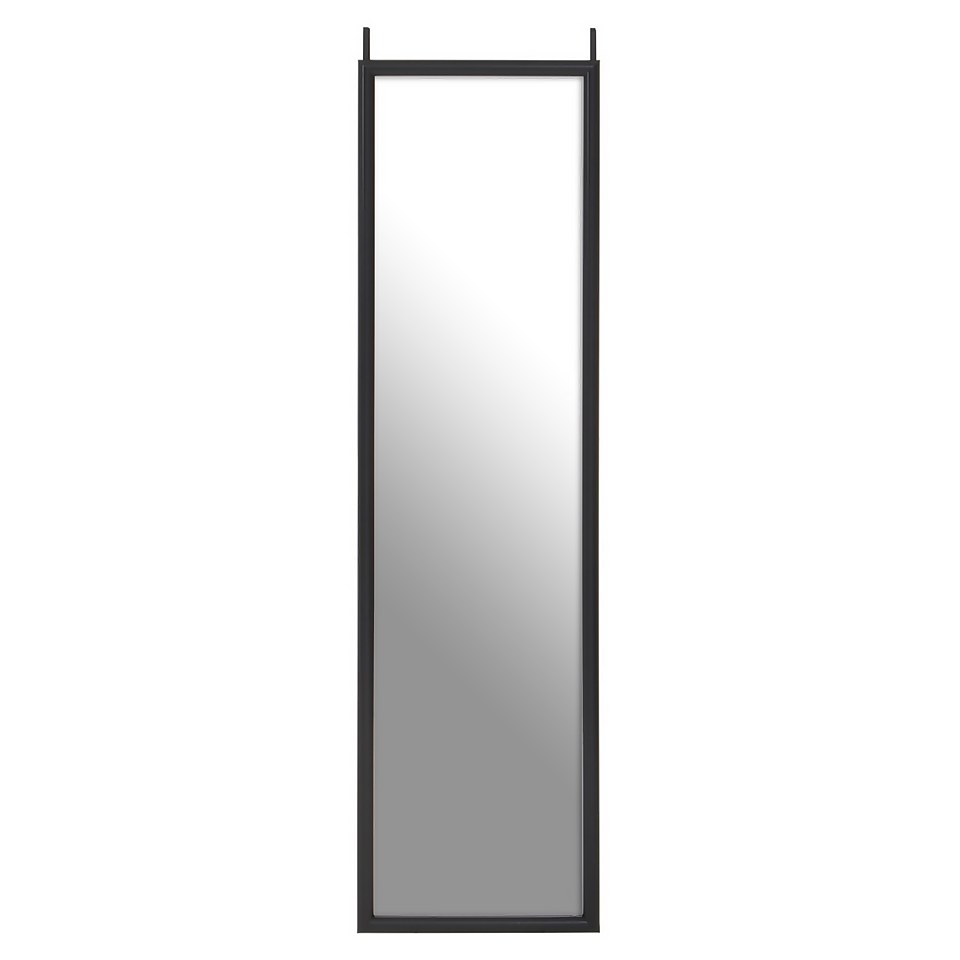 Over Door Hanging Mirror - Black - 33.5x124cm
