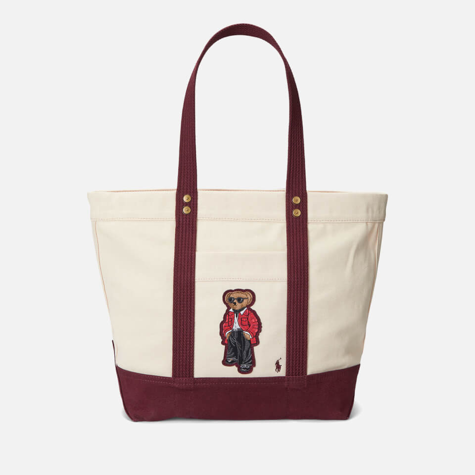 Polo Ralph Lauren Tote Bag - Ecru/Deep Burgundy