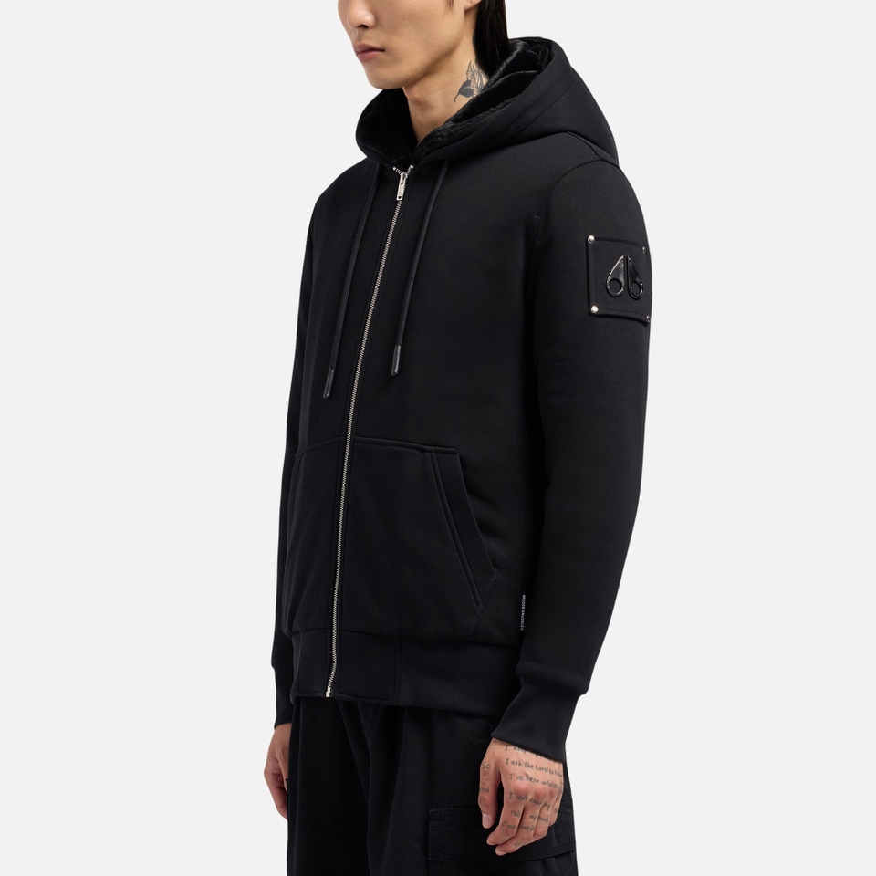 youngggvixMOOSE KNUCKLES バニー フードジップ Moose Knuckles Faux Fur Lined Cotton-Jersey Bunny Hoodie - S