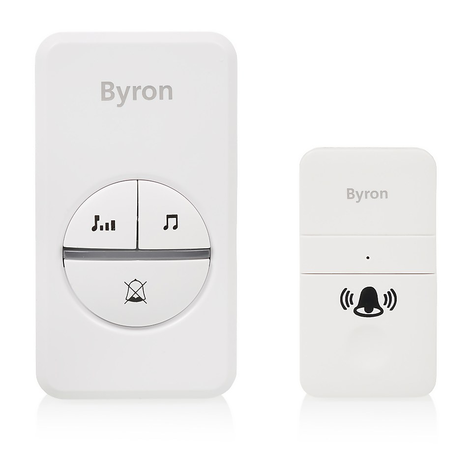 Byron Kinetic Plug In Doorbell - White