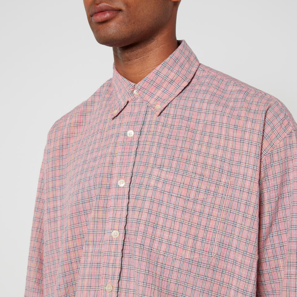Our Legacy Borrowed Oversized Seersucker Shirt - IT 46/S | Coggles
