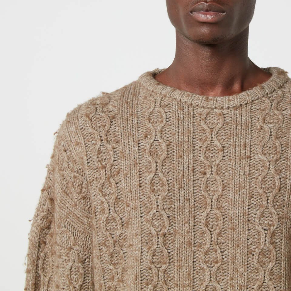 トップス Our Legacy Knitted Sweater 46 Our Legacy Popover Cable-Knit Wool-Blend Jumper - IT 46/S