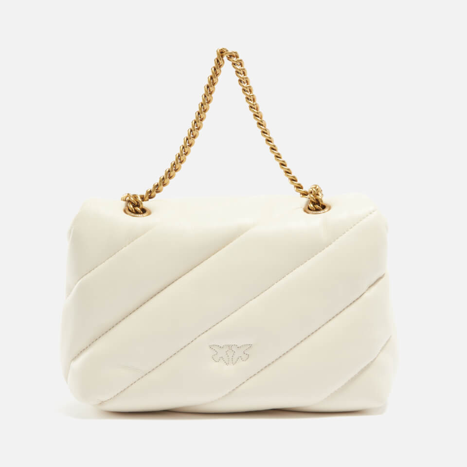 Pinko Love Puff Mini Chevron Leather Bag