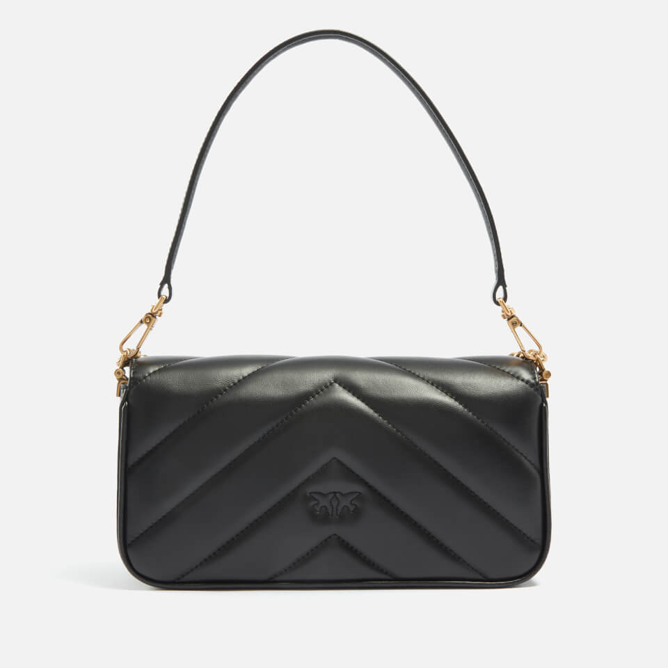 Pinko Love Click Mini Leather Shoulder Bag