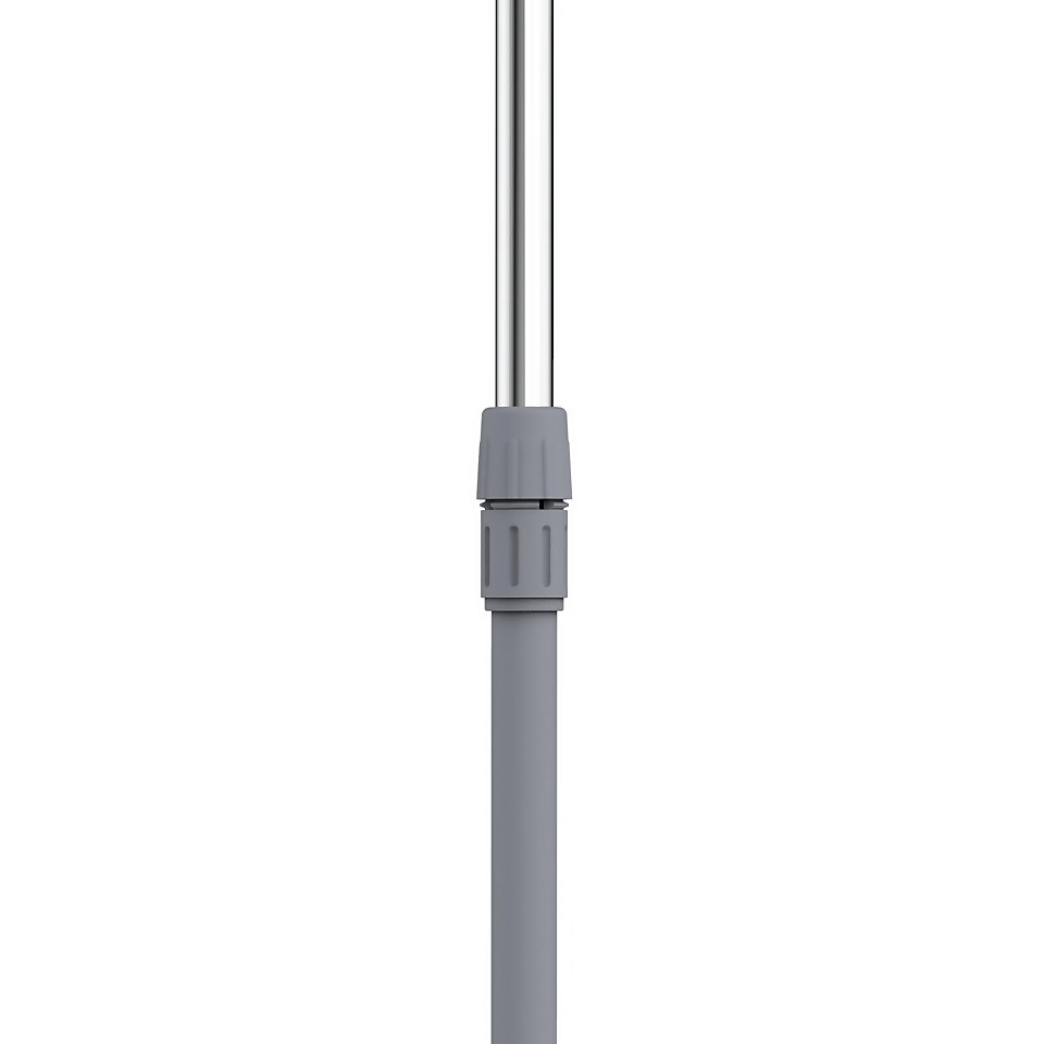 Portable Clothing Rail Grey Homebase