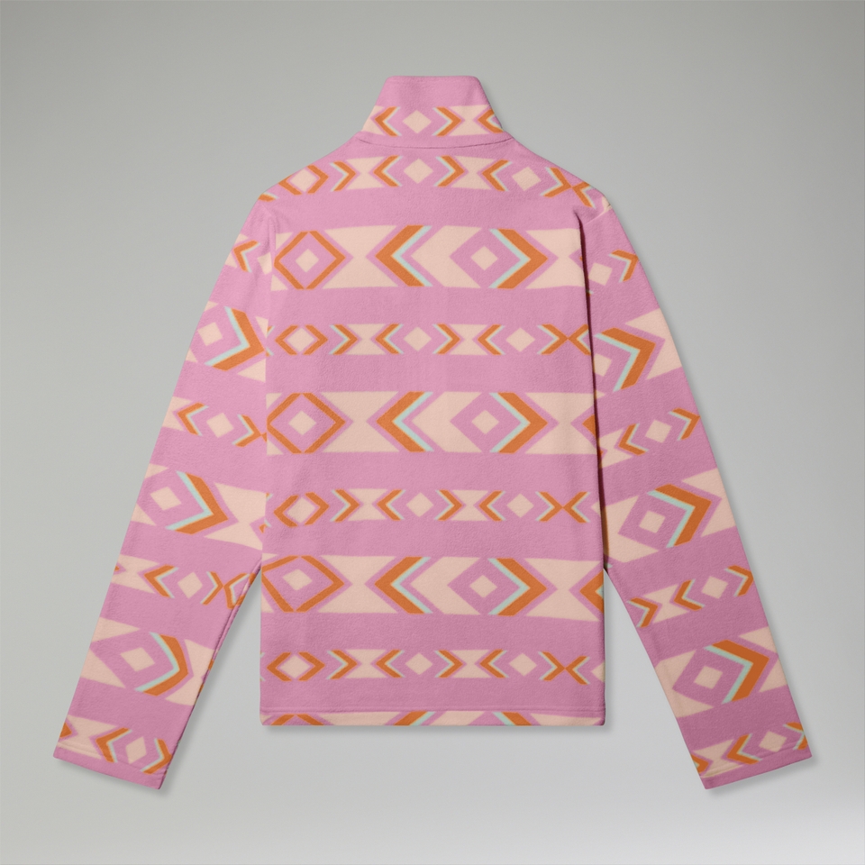 Unisex Prism Printed Trango Half Zip Fleece Purple/Orange