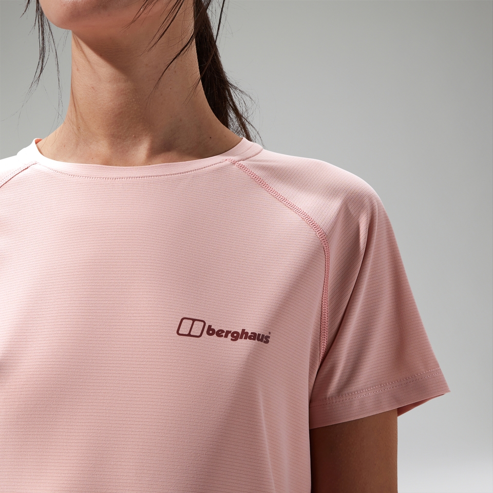 Women's 24/7 Crew Short Sleeve Tech Tee Pink