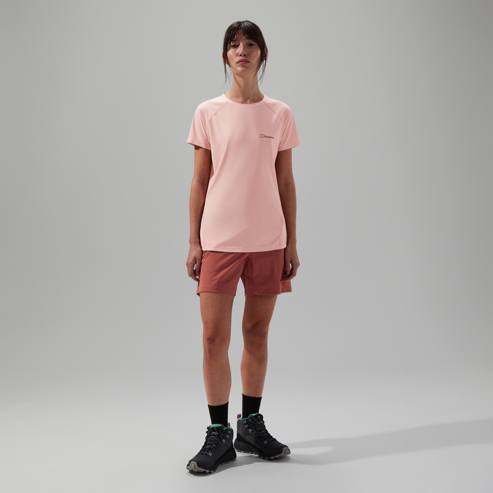 Women's 24/7 Crew Short Sleeve Tech Tee Pink