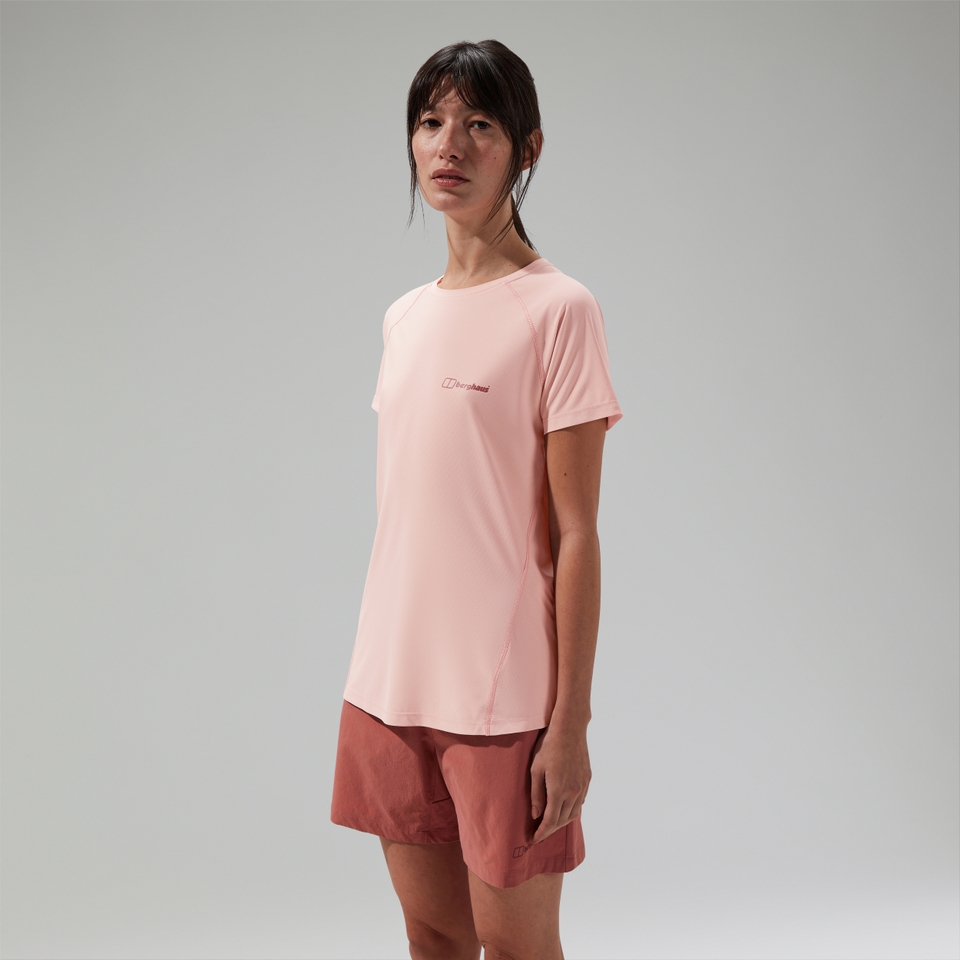 Women's 24/7 Crew Short Sleeve Tech Tee Pink