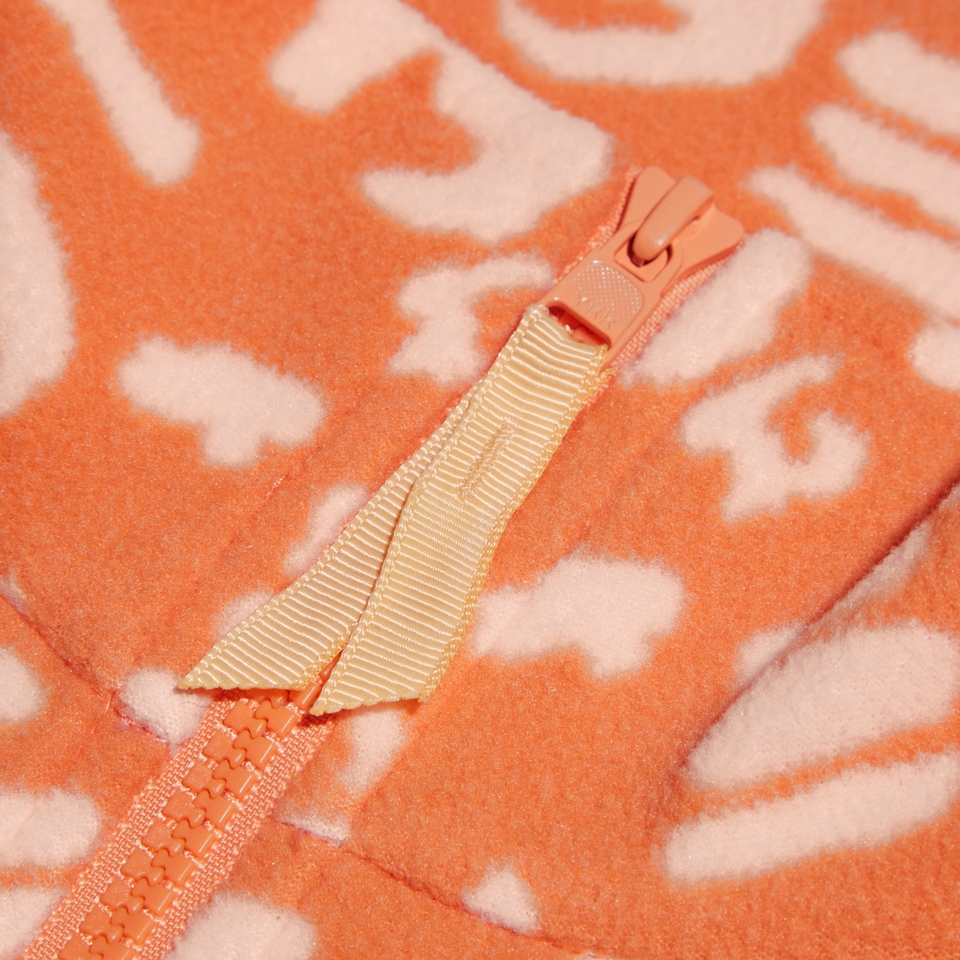 Unisex Prism Printed Trango Half Zip Fleece Orange