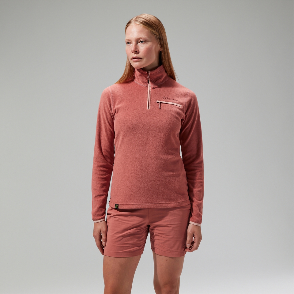 Women's Prism 2.0 Micro Half Zip Polartec Fleece Pink