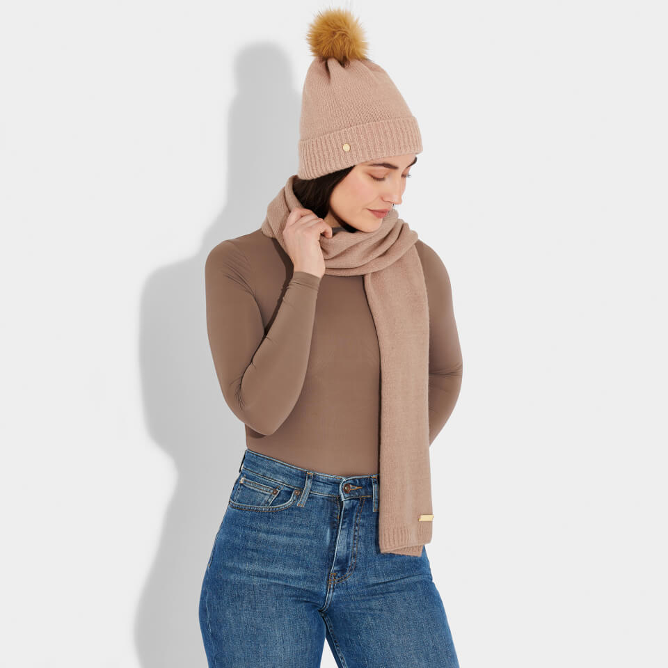 Katie Loxton Boxed Fine Knitted Hat & Scarf Set