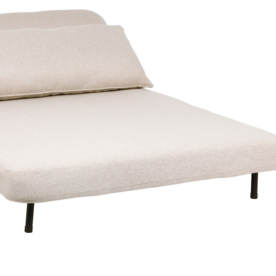 Arla Woven Fabric Folding Sofa Bed - Natural