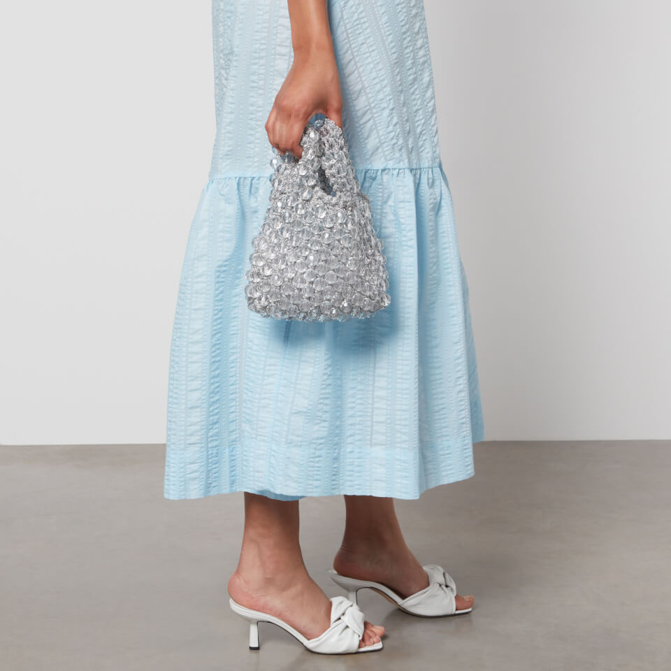 Shrimps Hope Macramé Bead Mini Tote Bag