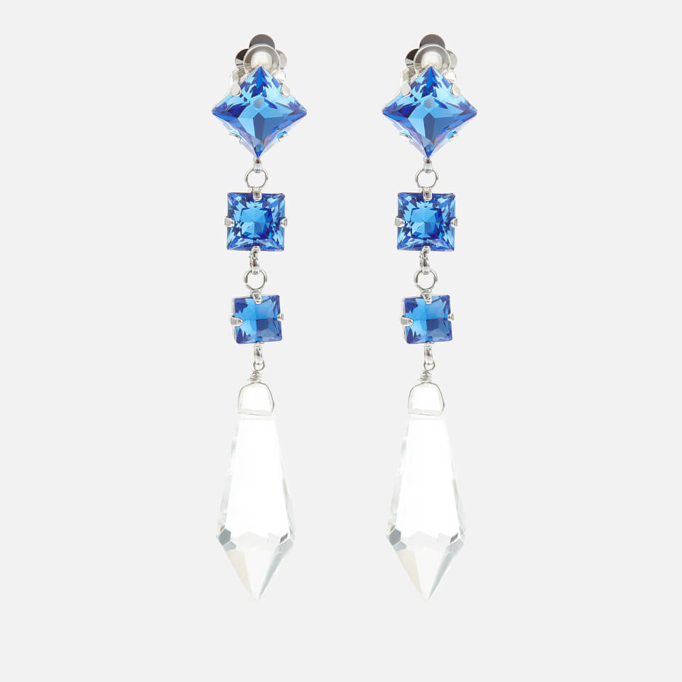 Shrimps Whittaker Silver-Tone and Crystal Earrings