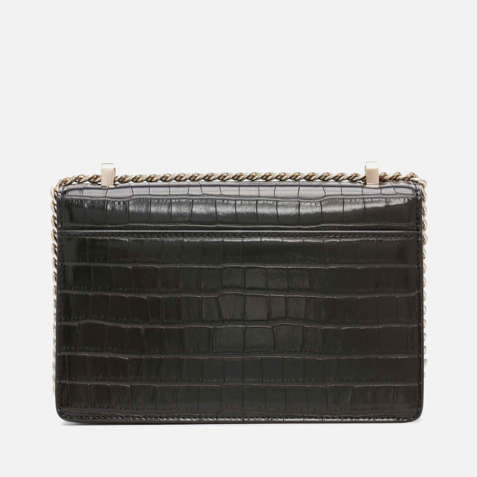 DKNY Elissa Locket Leather Shoulder Bag