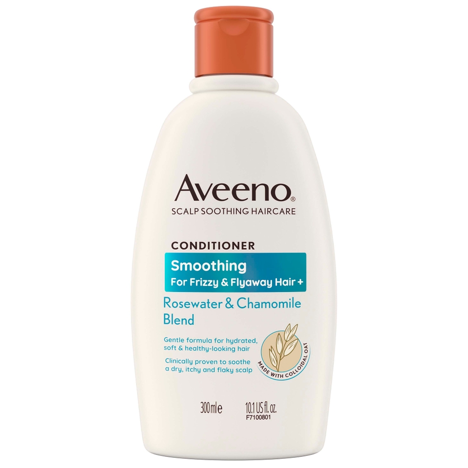 Aveeno Haircare Smoothing+ Rose Water and Chamomile Blend Conditioner 300ml