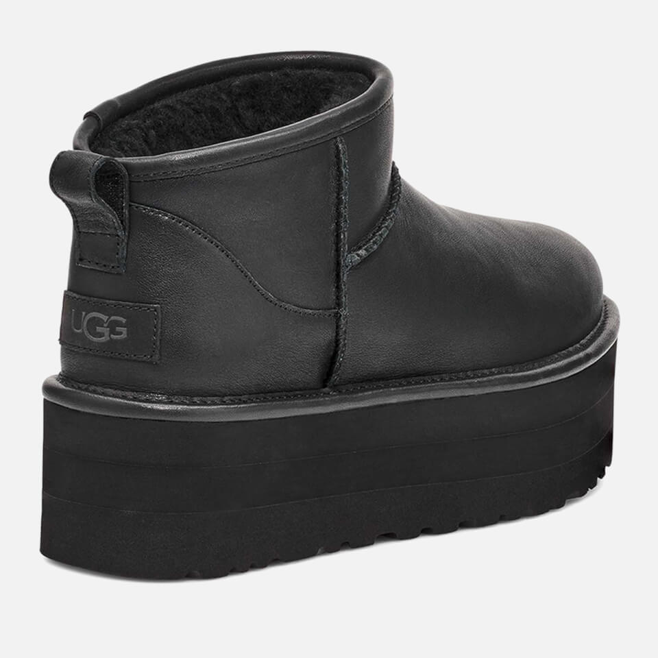 UGG Classic Ultra Mini Platform Boots - Black - Size 6 - Women