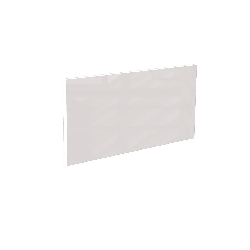 Modern Slab Kitchen Bridging Door (W)497mm - Gloss White