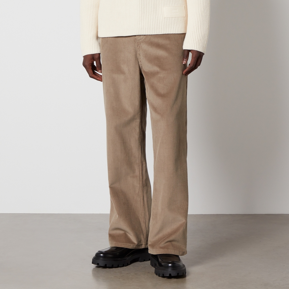 【送料&関税込】Ami Alexandre Mattiussi Wide Leg Trousers Ami Alexandre Mattiussi Cotton Wide-leg Pants | italist