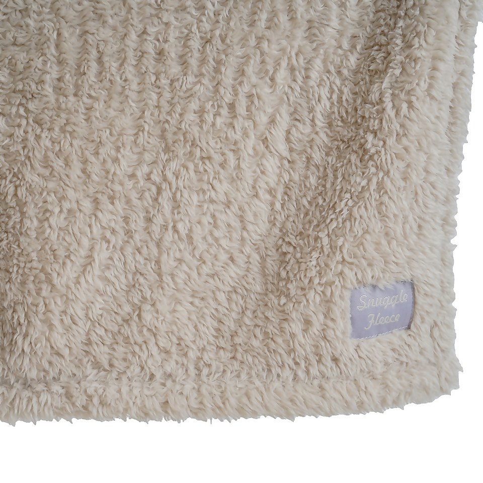 Snuggle Fleece Throw - 130x180cm - Natural