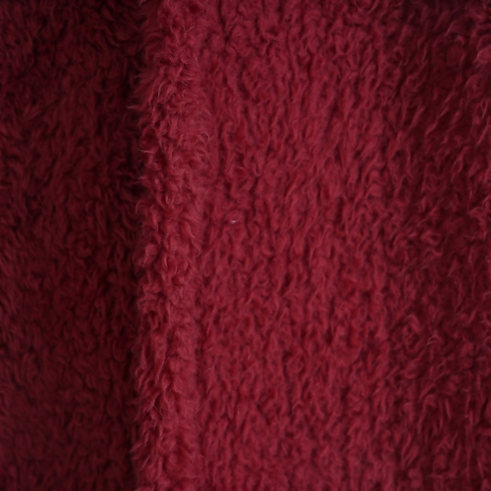 Snuggle Fleece Throw - 130x180cm - Claret