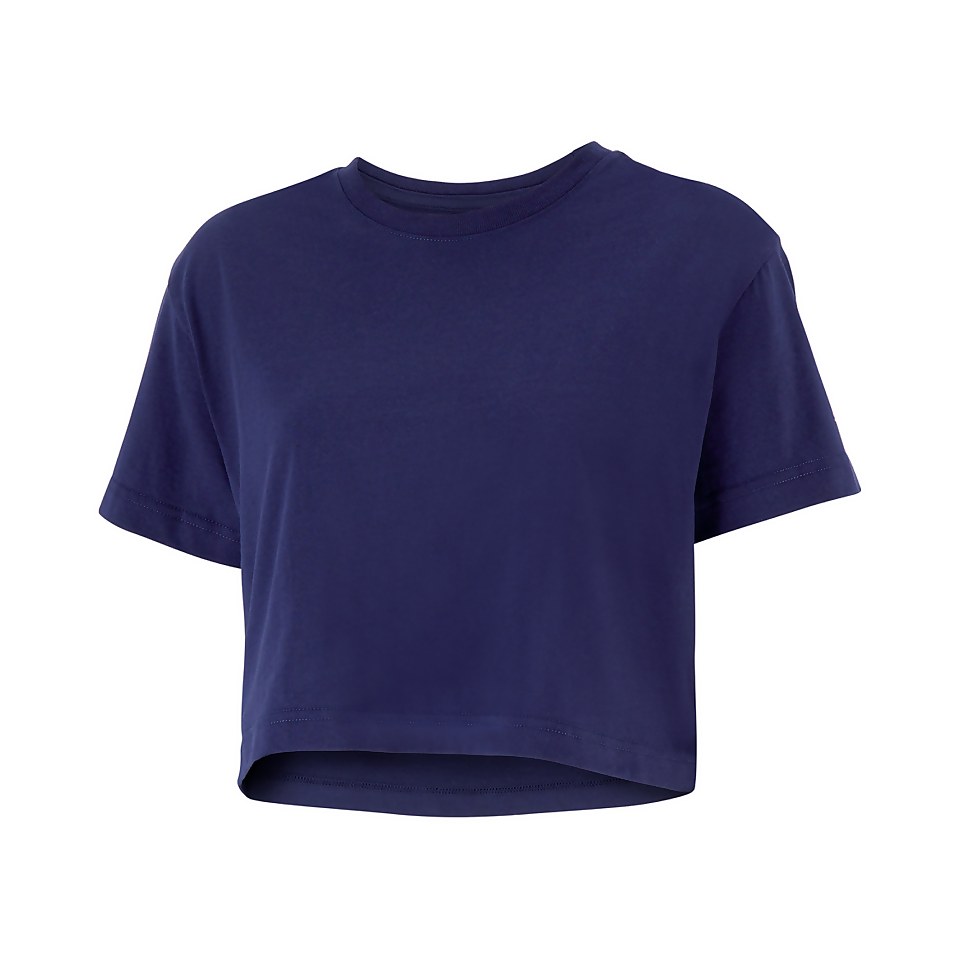 Women's Crop Tee Navy