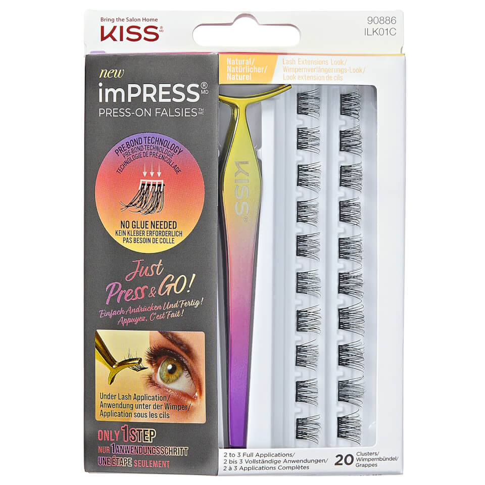 Kiss imPRESS Falsies Press-on False Lash Kit - Natural