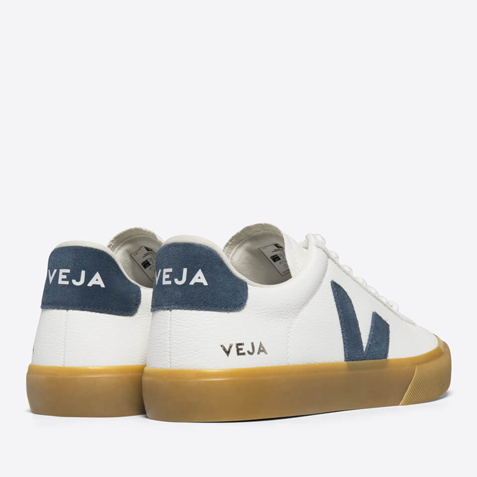 Veja Men's Campo Chrome Free Leather Trainers - Extra White/California/Natural