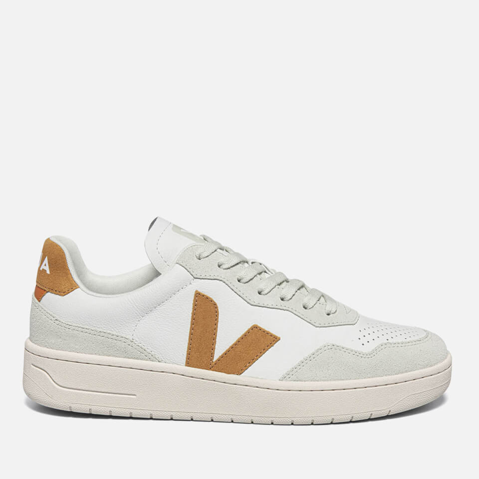 Veja Men's V-90 Bastille Leather and Suede Trainers