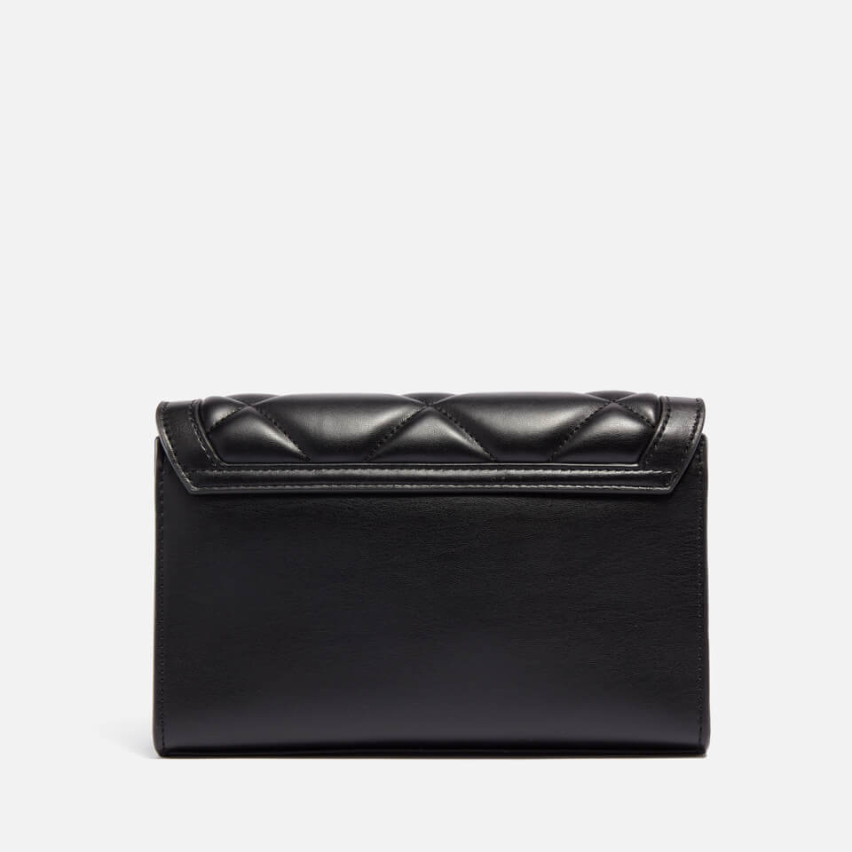 Love Moschino Heart Quilted Leather Crossbody Bag