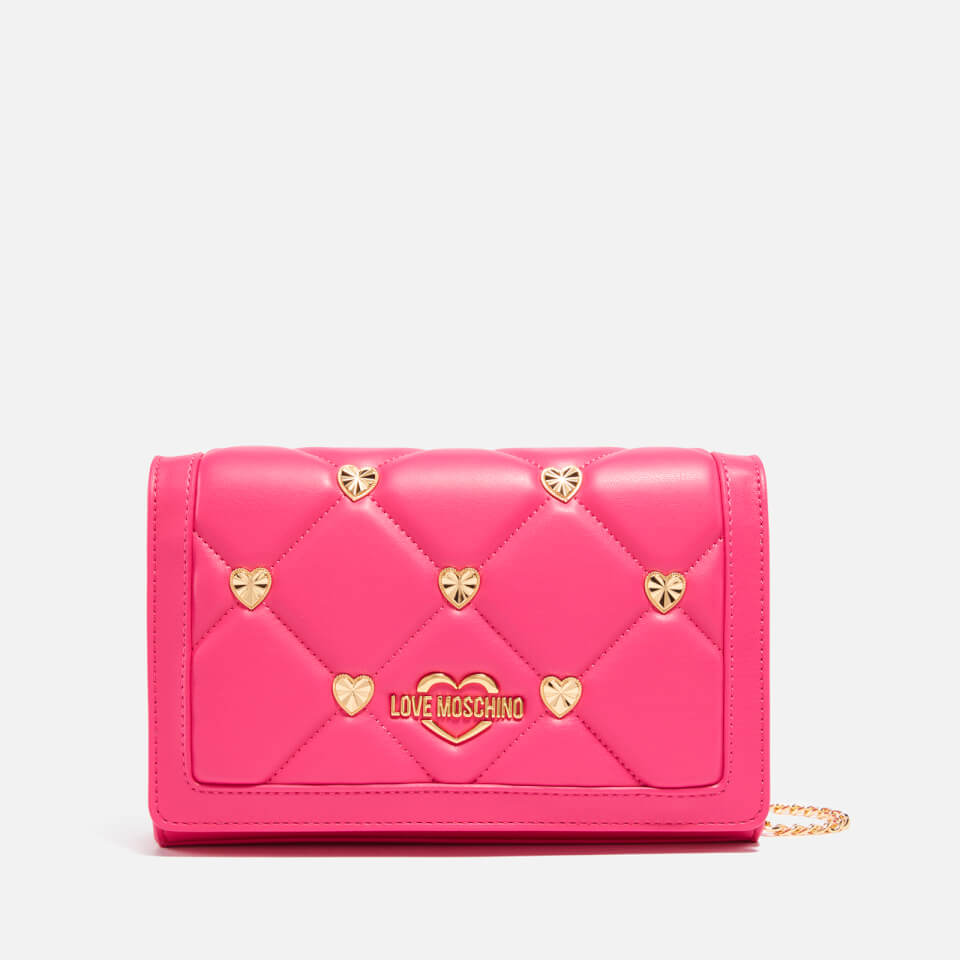 Love Moschino Heart Faux Leather Wallet Bag