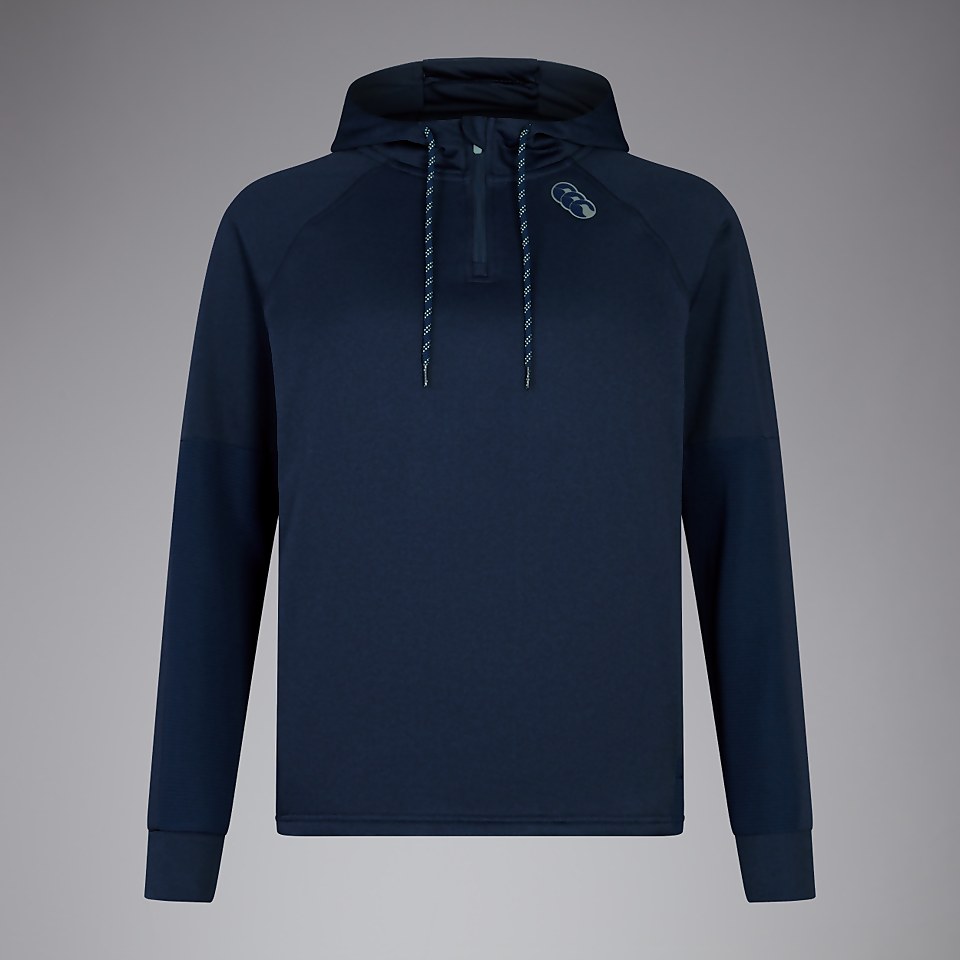 WOMENS OH ZIP TRAINING HOODY BLUE
