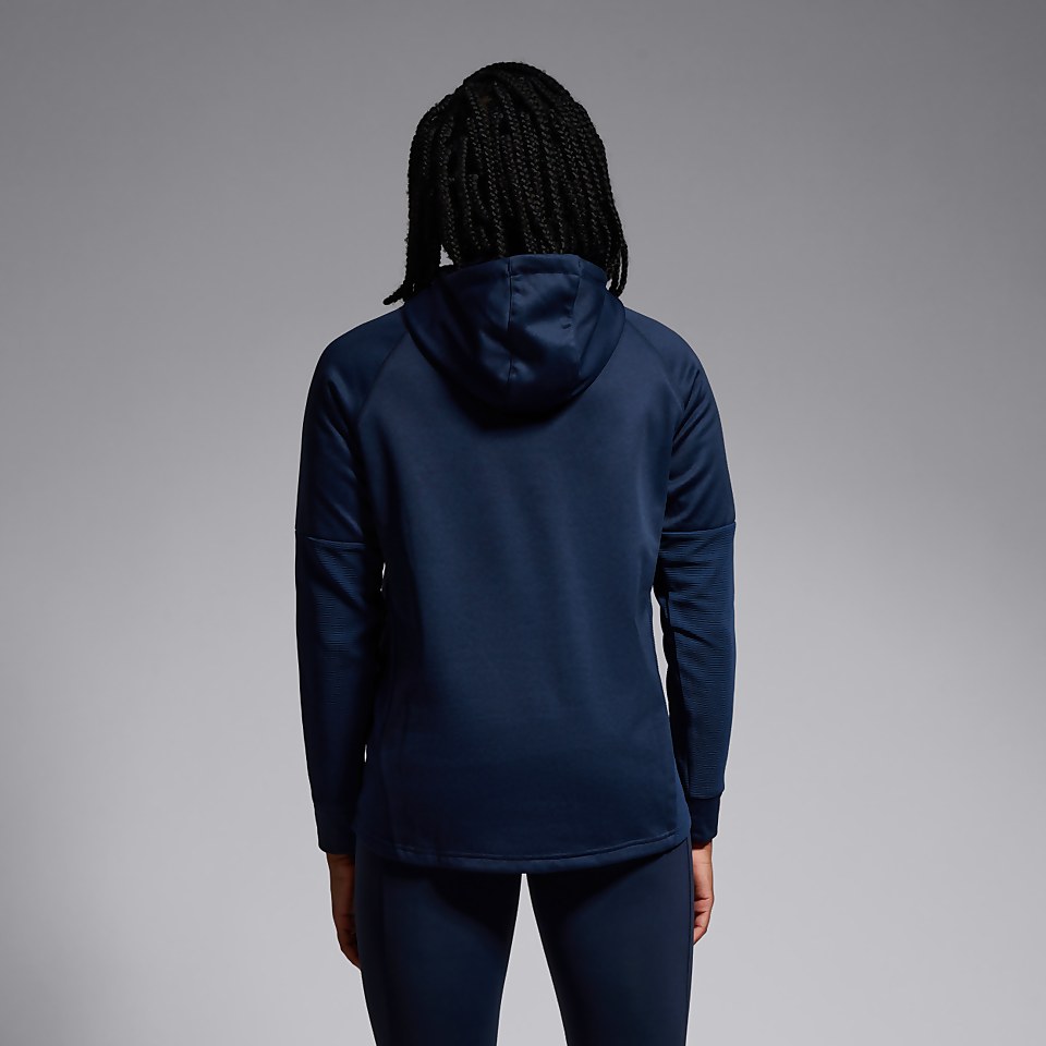WOMENS OH ZIP TRAINING HOODY BLUE