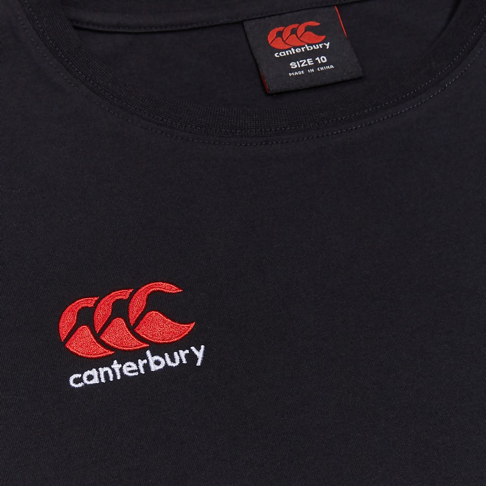 WOMENS SMALL LOGO COTTON TEE BLACK