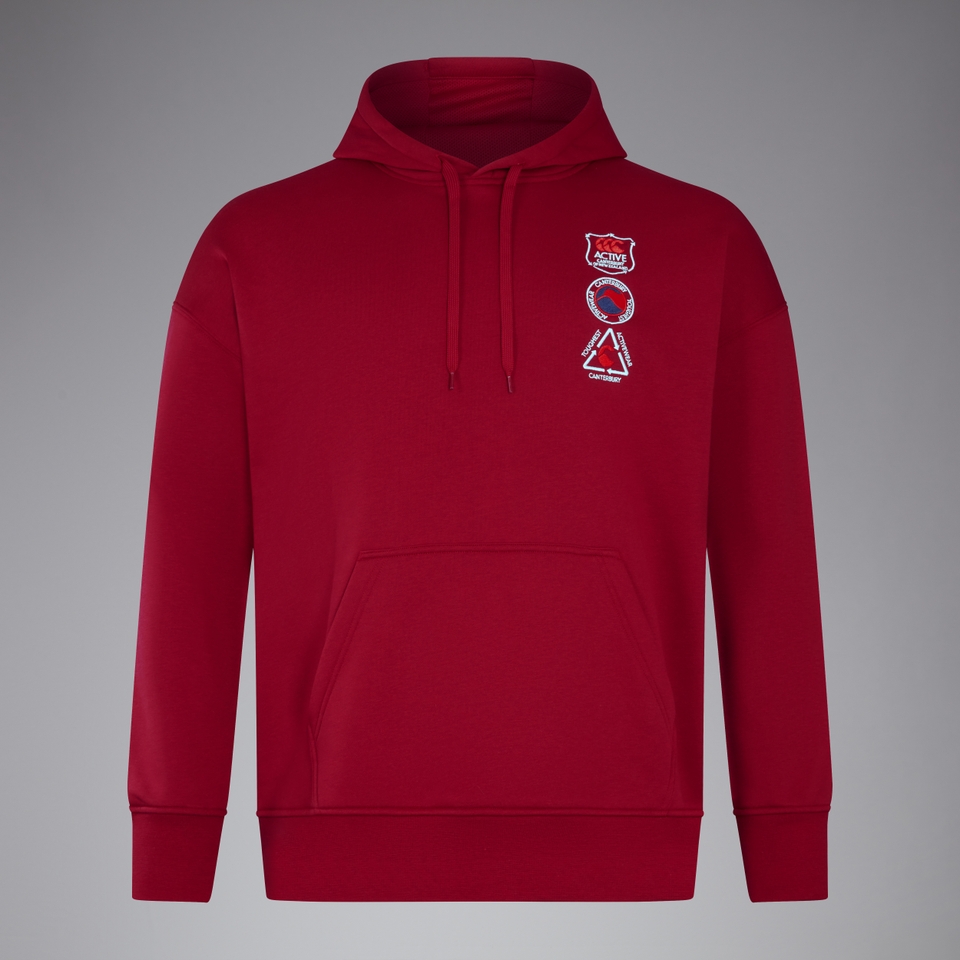 CANTERBURY OVERSIZE HOODY AM RED